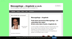 Desktop Screenshot of massageliege-angebote.com