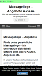 Mobile Screenshot of massageliege-angebote.com